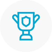 Trophy icon representing Ecigone's excellent Trustpilot reviews and UK vape service awards