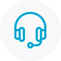 Customer support headset icon for Ecigone's expert UK vape help via live chat and phone
