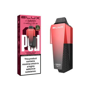Elux Cyberover 6K Refill Pods for the Elux Cyberover Prefilled Pod Vape Kit - Cherry Sour Raspberry Flavour 