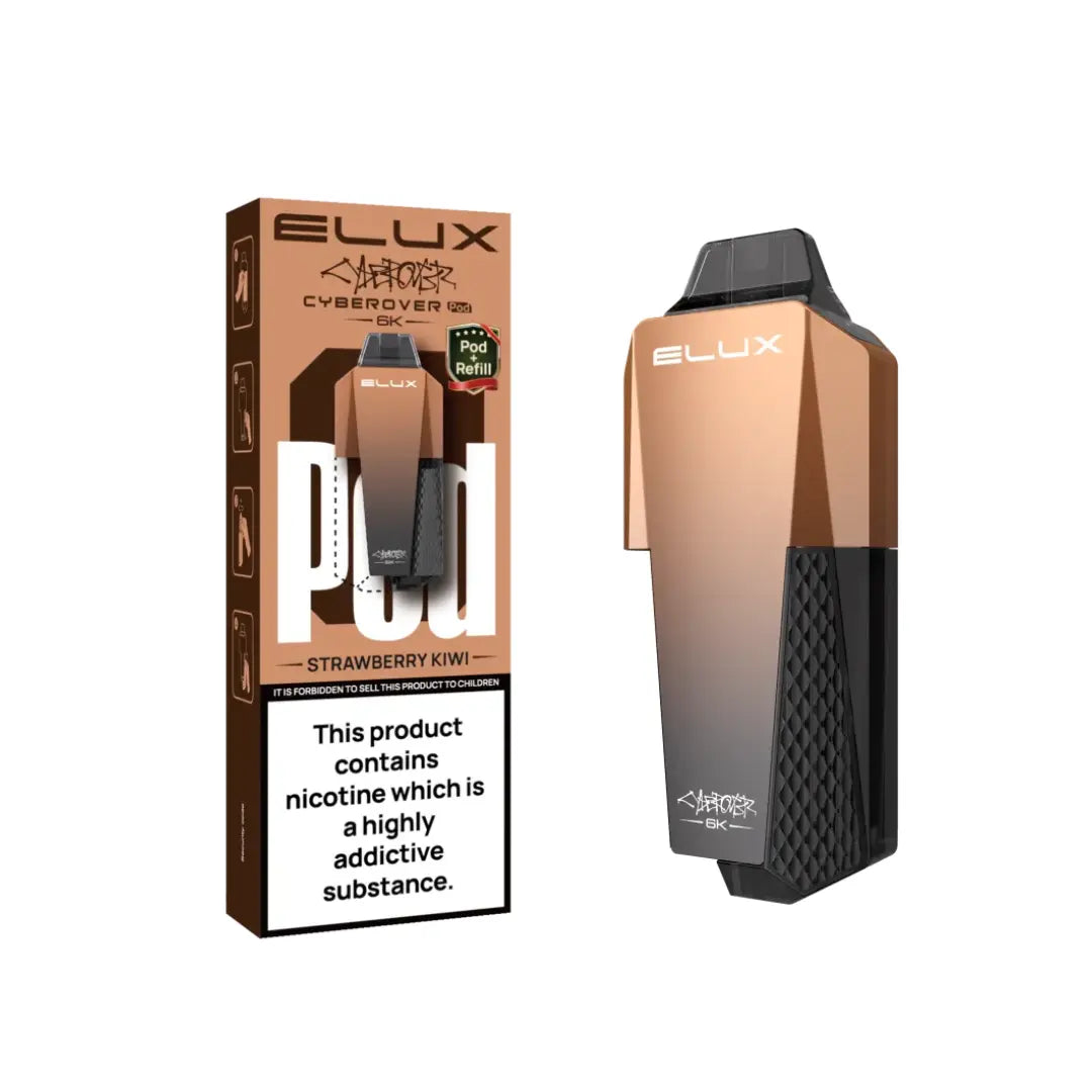 Elux Cyberover 6K Strawberry Kiwi Refill Pod | Only 5.99 Elux Cyberover 6K Strawberry Kiwi Refill Pod | Only 5.99