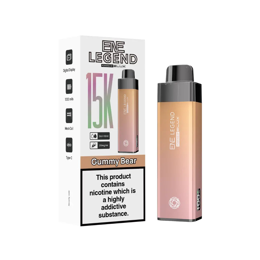 elux legend refillable vape Elux ENE Legend 15K Prefilled Pod Kit | 1000mAh