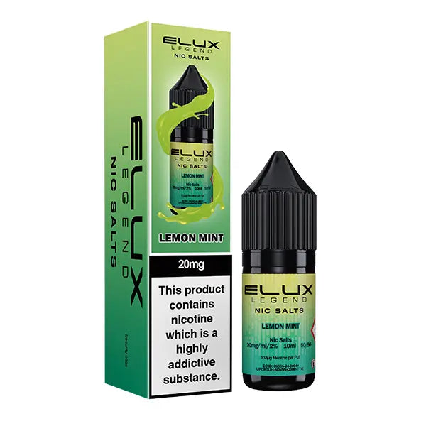 Elux Legend 10ml Nic Salt Lemon Mint Flavour