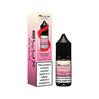 Elux Legend Nic Salts Strawberry Ice Cream 10ml bottle and box, nicotine warning visible.