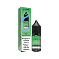 Elux Legend Fresh Menthol Mojito e-liquid bottle and box with nicotine warning label.