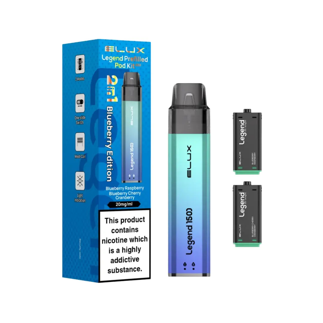 elux legend 1500 prefilled vape kit Elux Legend 1500 Prefilled Pod Kit | 2 Flavours