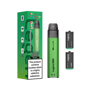 Elux Legend 1500 Prefilled Pod Kit Watermelon Edition - Watermelon Ice & Strawberry Watermelon