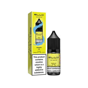 Elux Legend 10ml Nic salt e-liquid Banana Ice Flavour - works great with Pod Vape Kits & Starter Vape Kits 