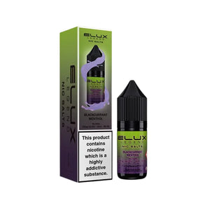 Elux Legend 10ml Nic salt e-liquid Blackcurrant Menthol Flavour - works great with Pod Vape Kits & Starter Vape Kits 