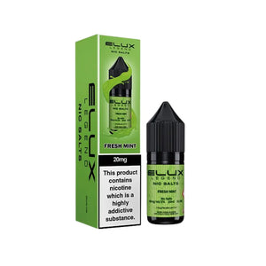 Elux Legend 10ml Nic salt e-liquid Fresh Mint Flavour - works great with Pod Vape Kits & Starter Vape Kits 