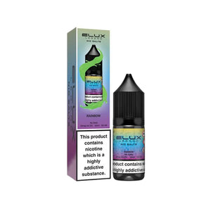 Elux Legend 10ml Nic salt e-liquid Rainbow Flavour - works great with Pod Vape Kits & Starter Vape Kits 