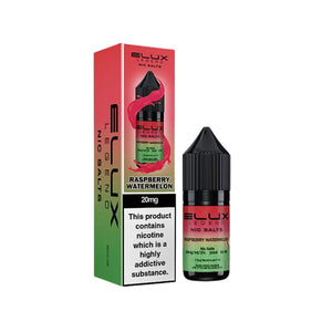 Elux Legend 10ml Nic salt e-liquid Raspberry Watermelon Flavour - works great with Pod Vape Kits & Starter Vape Kits 