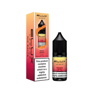 Elux Legend 10ml Nic salt e-liquid Triple Mango Flavour - works great with Pod Vape Kits & Starter Vape Kits 