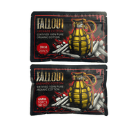 Fallout Grenade Cotton packs, 3mm and 6mm, for vaping, featuring a grenade design.