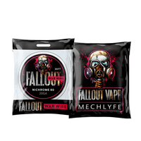 Fallout Vape Mechlyfe wire packaging with gas mask design.