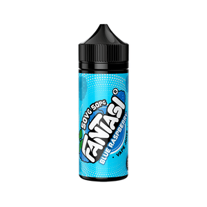 Fantasi 100ml 50/50 vape juice in blue raspberry flavour.