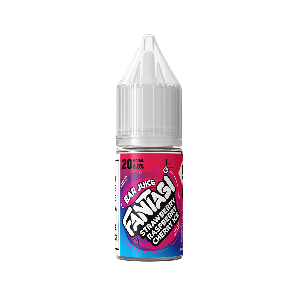 Fantasi Bar Juice 10ml bottle of Strawberry Raspberry Cherry flavour e-liquid.