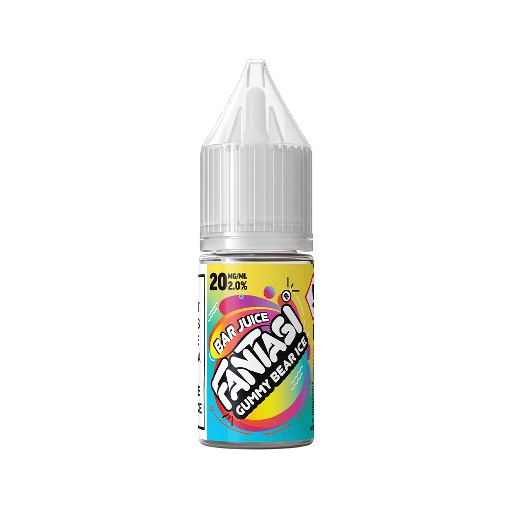 Fantasi Bar Juice Gummy Bear Ice 10ml e-liquid bottle with colourful label.