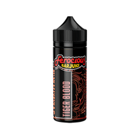 Ferocious Bar Juice Tiger Blood 100ml shortfill bottle with bold red and black design.