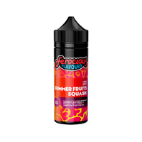 Ferocious Flavours Summer Fruits Squash vape juice bottle on a white background.