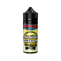 Ferocious Flavours Vanilla Custard e-liquid, 100ml bottle, 70VG/30PG ratio.