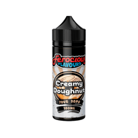 Ferocious Flavours Creamy Doughnut 100ml vape juice bottle with a black cap.