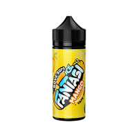 Fantasi Ice Mango e-liquid bottle with yellow label and black cap.