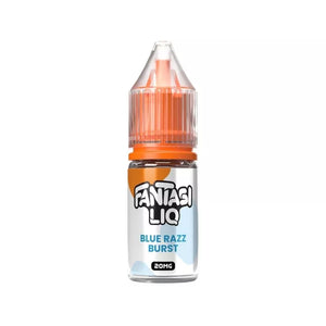 Fantasi Liq 10ml Nic Salt e-liquid blue razz burst flavour - Available in 10mg & 20mg strength great for pod vape kits