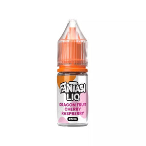 Fantasi Liq 10ml Nic Salt e-liquid dragon fruit cherry raspberry flavour - Available in 10mg & 20mg strength great for pod vape kits