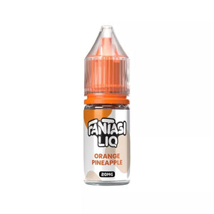 Fantasi Liq 10ml Nic Salt e-liquid orange pineapple flavour - Available in 10mg & 20mg strength great for pod vape kits