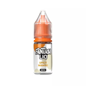 Fantasi Liq 10ml Nic Salt e-liquid spicy mango flavour - Available in 10mg & 20mg strength great for pod vape kits