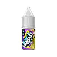 Fantasi Remix Blackcurrant Lemon 10ml vape juice bottle with colourful label.