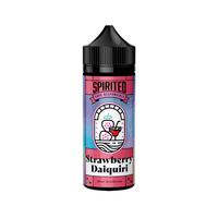 Spirited Strawberry Daiquiri 100ml vape juice bottle with colourful label design.