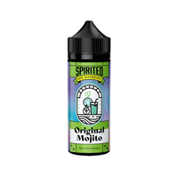 Bottle of Spirited Original Mojito vape juice, 100ml shortfill, with a colourful label design.