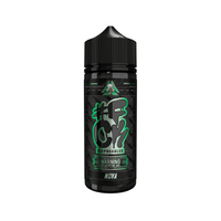 Bottle of FCK Disposables 100ml Shortfill by Wick Liquor and Fallout Vape, black and green design.