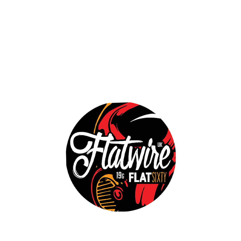 Flatwire UK Flat Sixty logo with bold, stylised text and red accents.