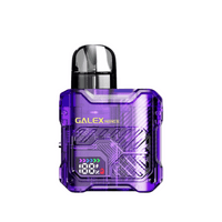 Purple Freemax Galex Nano S Pod Kit with digital display and sleek design.