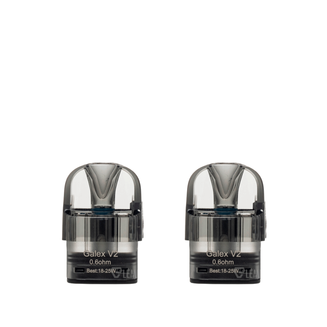 Two Freemax Galex V2 replacement pod cartridges, 0.6 ohm, on a white background.