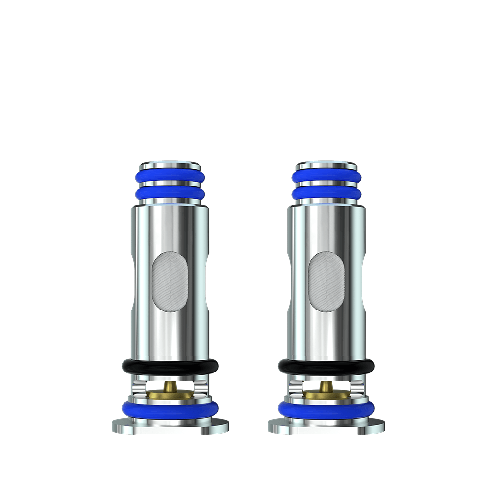 Two Freemax GX-P replacement mesh coils with blue accents on a white background.