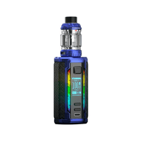 Freemax Maxus 3 200W vape kit in blue with a digital display and sleek design.