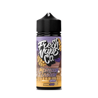 Fresh Vape Co Monsoon Lagoon e-liquid bottle with mango and grape design.