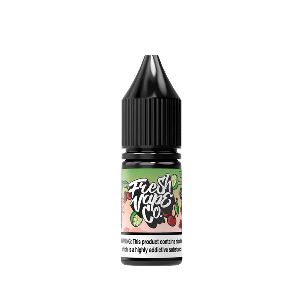 Fresh Vape Co. 10ml e-liquid bottle with colourful fruit graphics on the label.