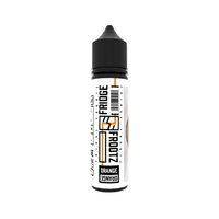 Fridge Frootz Orange vape juice 50ml shortfill bottle with black cap.