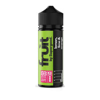 A single bottle of 'Fruit by Supergood' 100ml shortfill e-liquid in Lemon, Lime &  Orange flavour