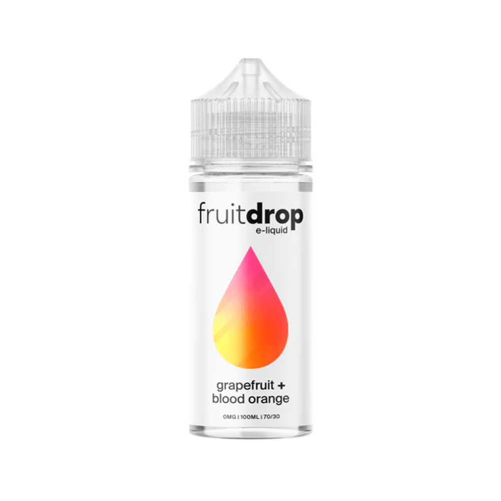 Fruit Drop e-liquid bottle with grapefruit and blood orange flavour, 100ml shortfill.