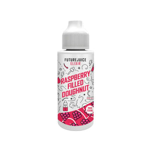 Future Juice Elixir Raspberry Filled Doughtnit Flavour 100ml Shortfill Vape Juice Great for Sub-ohm Vape Kits & Sub-ohm Vape Tanks