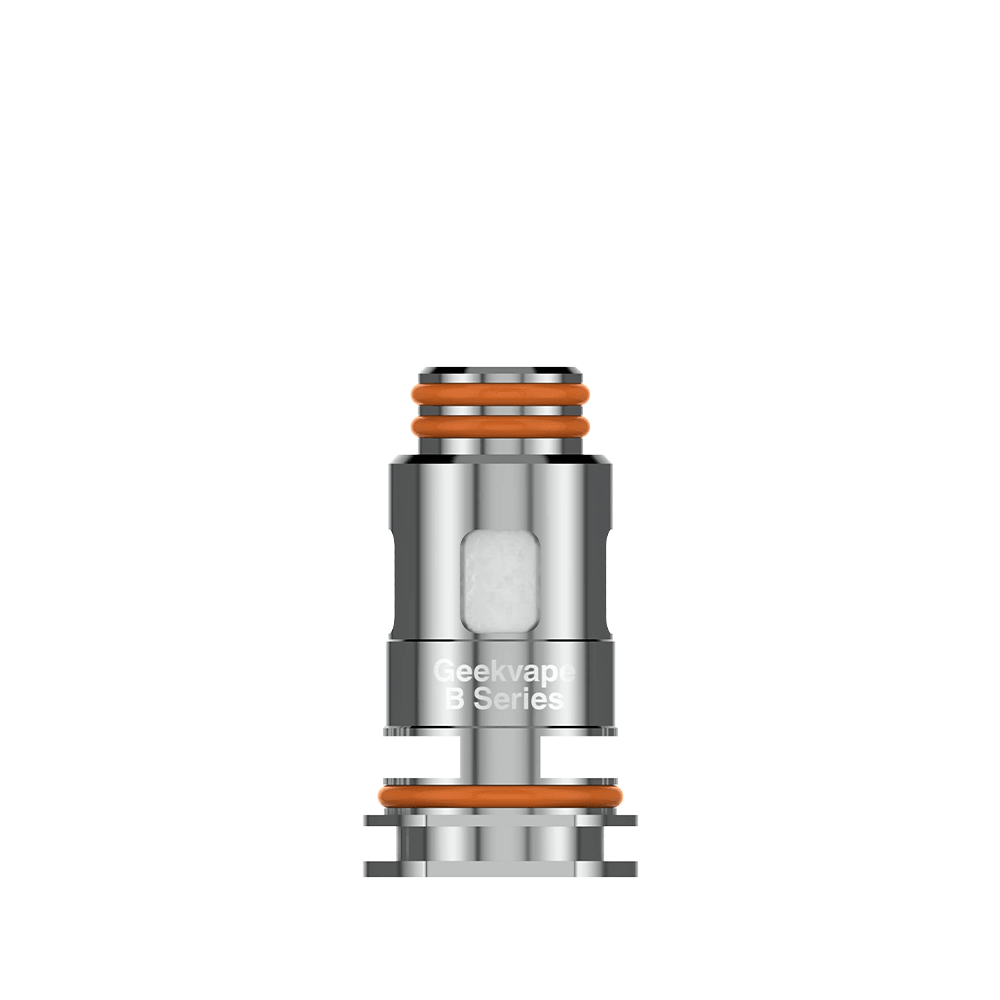 Geekvape B Series replacement coil with orange O-rings.