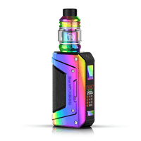 GeekVape L200 Aegis Legend 2 200W starter kit in a vibrant rainbow finish.