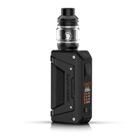 Black Geekvape L200 Aegis Legend 2 vape kit with digital display and tank.