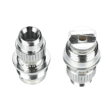 Two Geekvape NS coils, silver, marked 1.6 ohms, for Flint Tank.