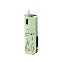 Green GeekVape Soul Pod Vape Kit with abstract line art design on the body.